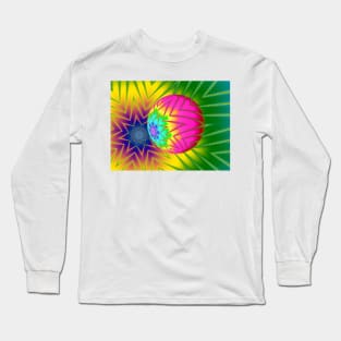 Glitter Ball Fractal Long Sleeve T-Shirt